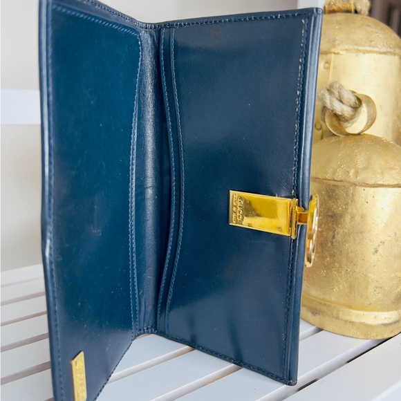 100% authentic Gucci, blue vintage leather - Picture 6 of 9